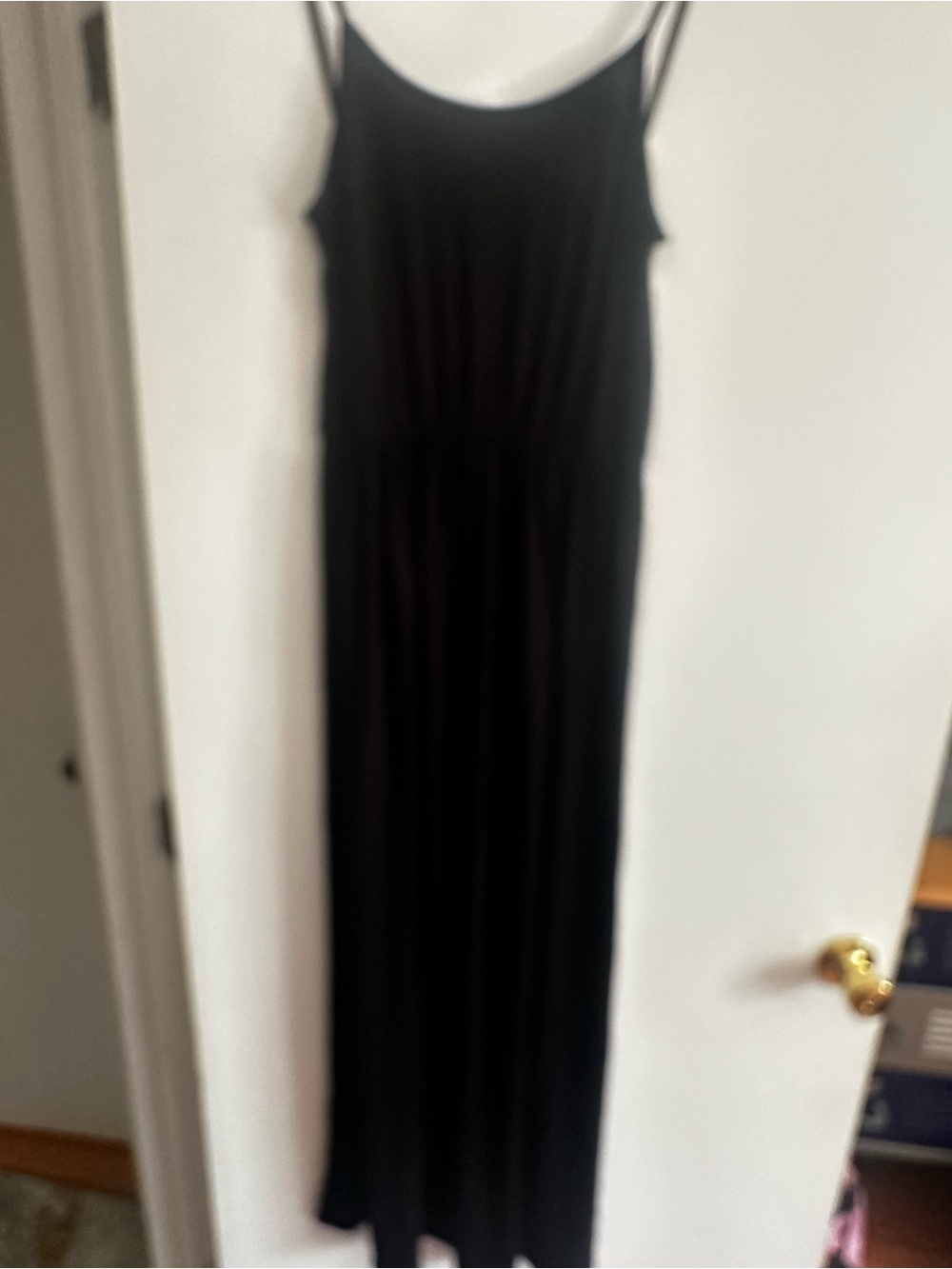 H&M Black Spaghetti-Strap Maxi Dress